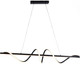 Миниатюра изображения товара Потолочный светильник AksHome Wave-2 LED (100 см, черный)