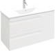 Миниатюра изображения товара Тумба под умывальник Laparet Atlas 100 / LA-WCAB-100-122 (белый матовый)