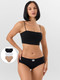 Миниатюра изображения товара Комплект женских трусов Mark Formelle 412491-3 (р.90, черный-10/декор)