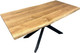 Миниатюра изображения товара Обеденный стол Iva-Wood 180x80 Натуральный дуб (край натуральный, подстолье металл паук)