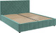 Миниатюра изображения товара Двуспальная кровать Bravo Мебель Нельсон Зигзаг 120х200 с ПМ стандарт 4 вариант (бирюза)