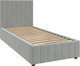 Миниатюра изображения товара Односпальная кровать Bravo Мебель Нельсон Вертикаль 90х200 без ПМ стандарт 2 вариант (холодный серый)