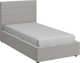 Миниатюра изображения товара Односпальная кровать Bravo Мебель Тайм 90х200 без ПМ стандарт 4 вариант (серебристый)