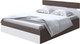 Миниатюра изображения товара Двуспальная кровать Proson Milton с ПМ 160x190 (ясень шимо темный/белый)