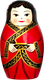 Миниатюра изображения товара Матрешка сувенирная Брестская Фабрика Сувениров С пандой и девушками в традиционных китайских платьях / 7349