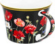 Миниатюра изображения товара Набор для чая/кофе Elan Gallery Маки на черном New Bone China / 420673_2