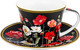 Миниатюра изображения товара Набор для чая/кофе Elan Gallery Маки на черном New Bone China / 420673_6