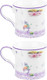 Миниатюра изображения товара Набор кружек Elan Gallery Лаванда New Bone China / 420765