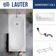 Миниатюра изображения товара Ванна акриловая Lauter Haven 150 /21202005 (с каркасом и сифоном 21Y11021 матовый черный)