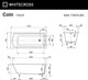 Миниатюра изображения товара Ванна из искусственного камня Whitecross Coin 170x75 / 0224.170075.200 (белый матовый)