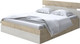 Миниатюра изображения товара Двуспальная кровать Proson Milton с ПМ 180x190 (бунратти/дуб шамони светлый 124)
