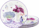 Миниатюра изображения товара Набор тарелок Elan Gallery Лаванда New Bone China / 420773