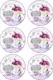 Миниатюра изображения товара Набор тарелок Elan Gallery Лаванда New Bone China / 420773