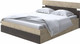 Миниатюра изображения товара Двуспальная кровать Proson Milton с ПМ 160x200 (бунратти/дуб кантербери)