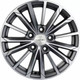 Миниатюра изображения товара Литой диск Khomen KHW1610 Toyota/Suzuki 16x6.5" 5x114.3мм DIA 60.1мм ET 45мм (Gray FP)