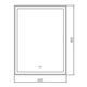Миниатюра изображения товара Зеркало Silver Mirrors Рига 60x80 2.2 / LED-00003018