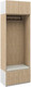 Миниатюра изображения товара Секция в прихожую ELVA Брис NEM02HS-4D-800/450/2400 (18) (дуб прованс)