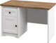 Миниатюра изображения товара Письменный стол ELVA Вилла NEM07SP-1D1S-1200/600/760 (04) (белый/дуб стирлинг)