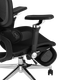 Миниатюра изображения товара Кресло офисное TopChairs  Prodigy с оттоманкой  (черный)