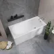 Миниатюра изображения товара Ванна акриловая Lauter Haven 150 /21202005 (с каркасом, лицевым экраном белого цвета и сифоном 21Y11022 белый)