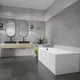 Миниатюра изображения товара Ванна акриловая Lauter Haven 150 /21202005 (с каркасом, лицевым экраном белого цвета и сифоном 21Y11022 белый)