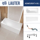 Миниатюра изображения товара Ванна акриловая Lauter Haven 170 / 21202007 (с ножками, лицевым экраном белого цвета и сифоном 21Y11022 белый)