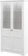 Миниатюра изображения товара Шкаф с витриной ELVA Риволо NEM05HS-2D2V-1100/400/2050 (35) (белый)