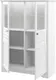 Миниатюра изображения товара Шкаф с витриной ELVA Риволо NEM05HS-2D2V-1100/400/1500 (35) (белый)