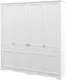 Миниатюра изображения товара Шкаф ELVA Риволо NEM05HP-4D-2090/620/2220 (35) (белый)