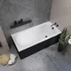 Миниатюра изображения товара Ванна акриловая Lauter Haven 170 / 21202007 (с каркасом, лицевым экраном черного цвета и сифоном 21Y32001 матовый черный)