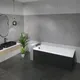 Миниатюра изображения товара Ванна акриловая Lauter Haven 170 / 21202007 (с каркасом, лицевым экраном черного цвета и сифоном 21Y32001 матовый черный)