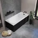 Миниатюра изображения товара Ванна акриловая Lauter Haven 170 / 21202007 (с каркасом, лицевым экраном черного цвета и сифоном 21Y32001 матовый черный)