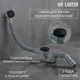 Миниатюра изображения товара Ванна акриловая Lauter Haven 170 / 21202007 (с каркасом, лицевым экраном черного цвета и сифоном 21Y32001 матовый черный)