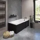 Миниатюра изображения товара Ванна акриловая Lauter Haven 170 / 21202007 (с каркасом, лицевым экраном черного цвета и сифоном 21Y32001 матовый черный)