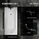 Миниатюра изображения товара Ванна акриловая Lauter Haven 170 / 21202007 (с каркасом и сифоном 21Y32000 хром)