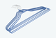 Миниатюра изображения товара Набор металлических вешалок-плечиков Attribute Neo Matte Blue AHS081 (5шт)