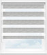 Миниатюра изображения товара Рулонная штора Jalux День-Ночь Аура aura 85x160 (серый)