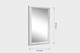 Миниатюра изображения товара Зеркало Silver Mirrors Глянец белый 41x61 / ФР-00001092