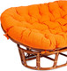 Миниатюра изображения товара Диван садовый Tetchair Mamasan 23/02 W с подушкой (коньяк/оранжевый)