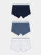 Миниатюра изображения товара Комплект мужских трусов Mark Formelle 411124-3 (р.90-100, серый меланж 4306-А/шторм/море)