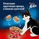 Миниатюра изображения товара Сухой корм для кошек Felix Двойная вкуснятина с говядиной (600г)