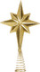 Миниатюра изображения товара Верхушка для елки Волшебная страна Рождественская звезда / 108605 (золотой)