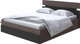 Миниатюра изображения товара Двуспальная кровать Proson Milton с ПМ 160x200 (ясень шимо темный/черный)