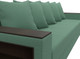 Миниатюра изображения товара Диван Лига Диванов Дубай Лайт полки слева / 132284L (рогожка Амур 11 зеленый)