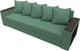 Миниатюра изображения товара Диван Лига Диванов Дубай Лайт полки справа / 132284 (рогожка Амур 11 зеленый)