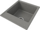 Миниатюра изображения товара Мойка кухонная Teymi Helmi Smart 42х48 / T120110 (серый матовый)