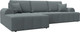 Миниатюра изображения товара Диван угловой Лига Диванов Лига-080 угол левый / 134742L (рогожка Амур 07 серый)