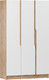 Миниатюра изображения товара Шкаф Eligard Aura 3D  (дуб вотан/белый)