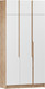 Миниатюра изображения товара Шкаф Eligard Aura 3Dа (дуб вотан/белый)