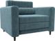 Миниатюра изображения товара Кресло-кровать Лига Диванов Лига-070 / 132557 ( велюр Seven 113 бирюзовый)